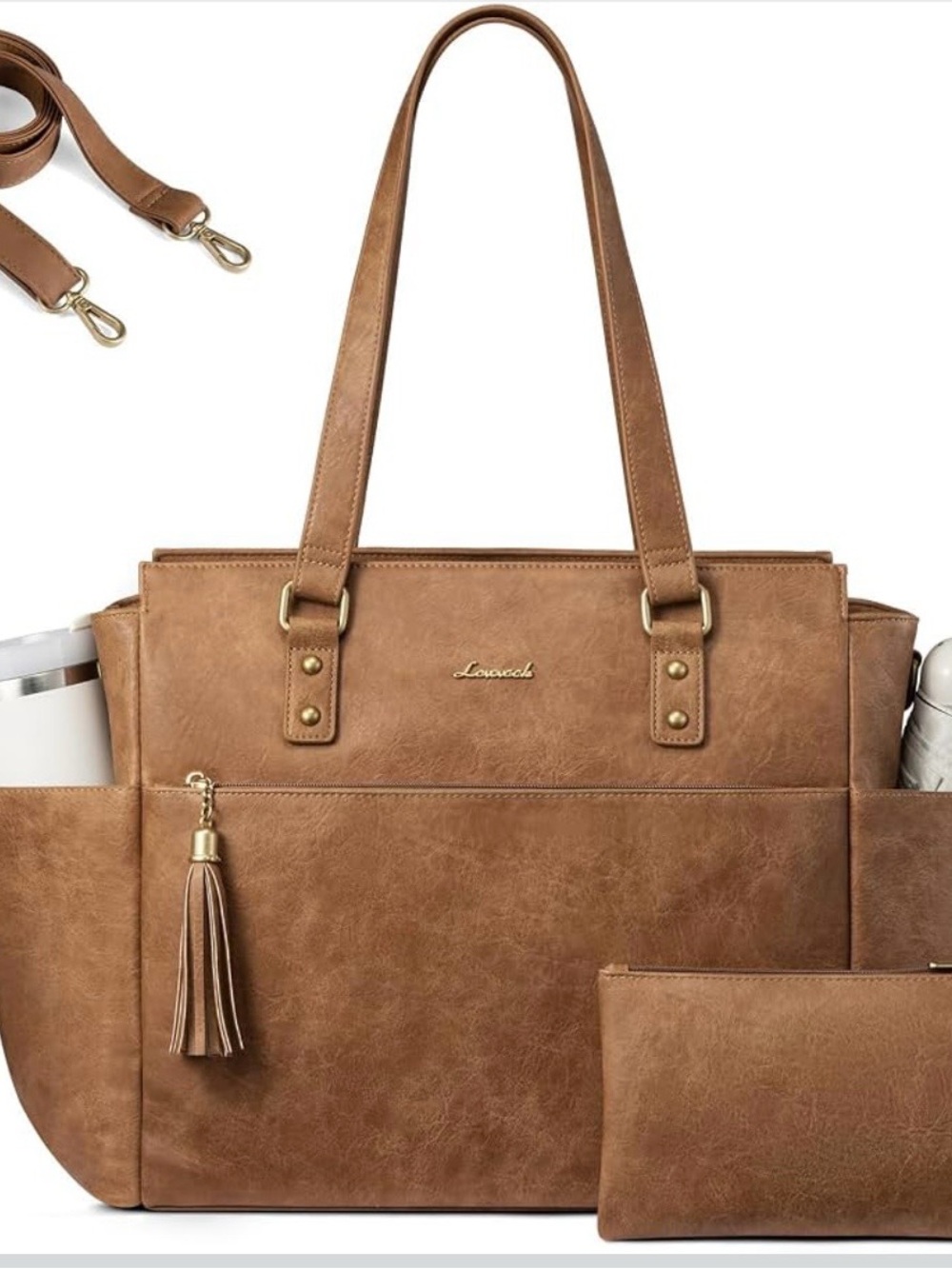 Lovevook Laptop tote-bag with Large Cup Holder, Waterproof Computer Teacher Bag! - Picture 2 of 16
